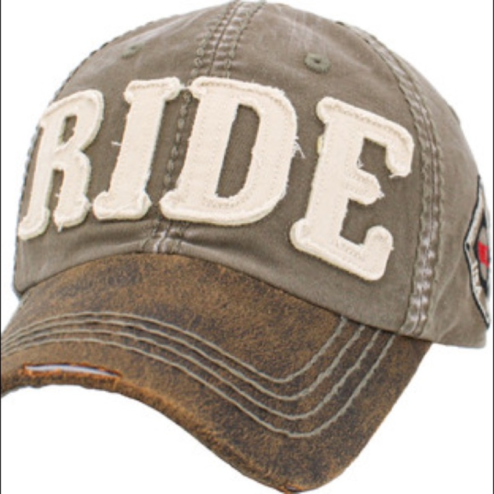 RIDE Distressed Baseball Cap - Picture 7 of 16